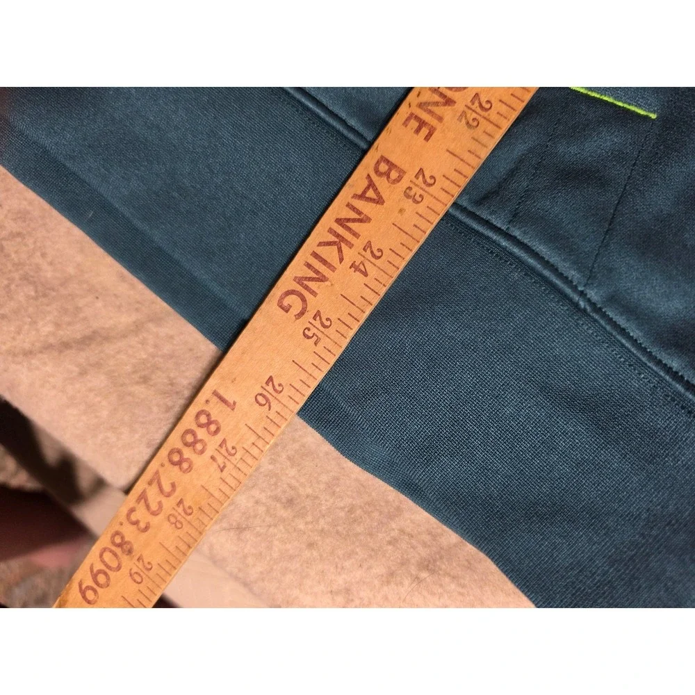 The North Face Mountain Athletics Mens Large Teal Green Fleece Hoodie Sweatshirt